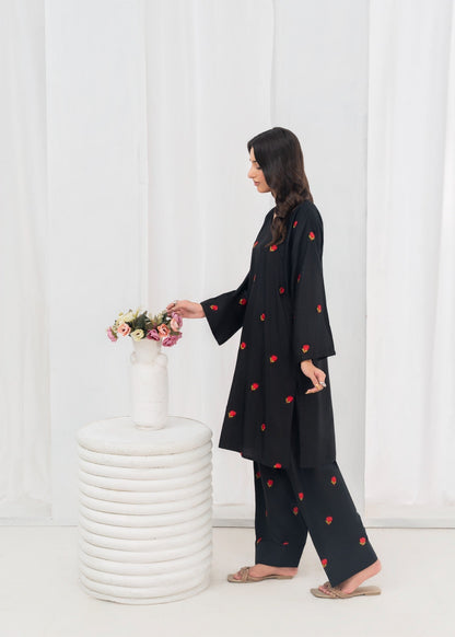 PETAL EMBROIDERED FARSHI 2PCS