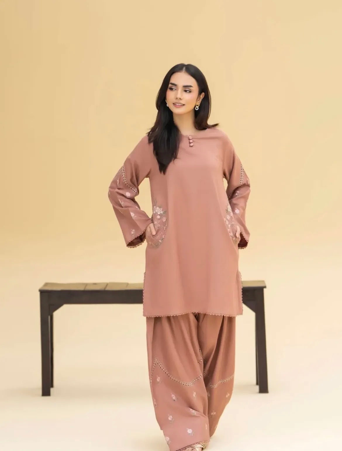 Mehrunisa Embroidered co-ord set