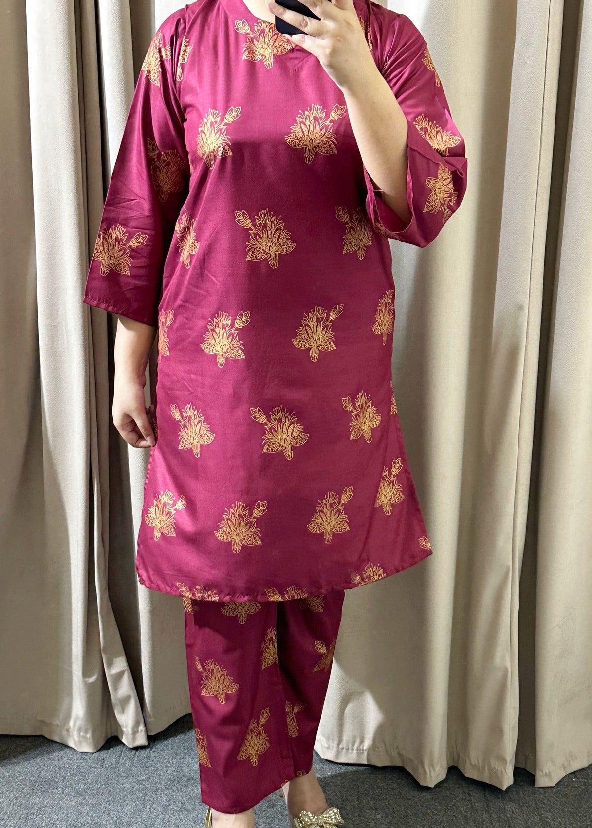 Maroon Hunt 2pcs