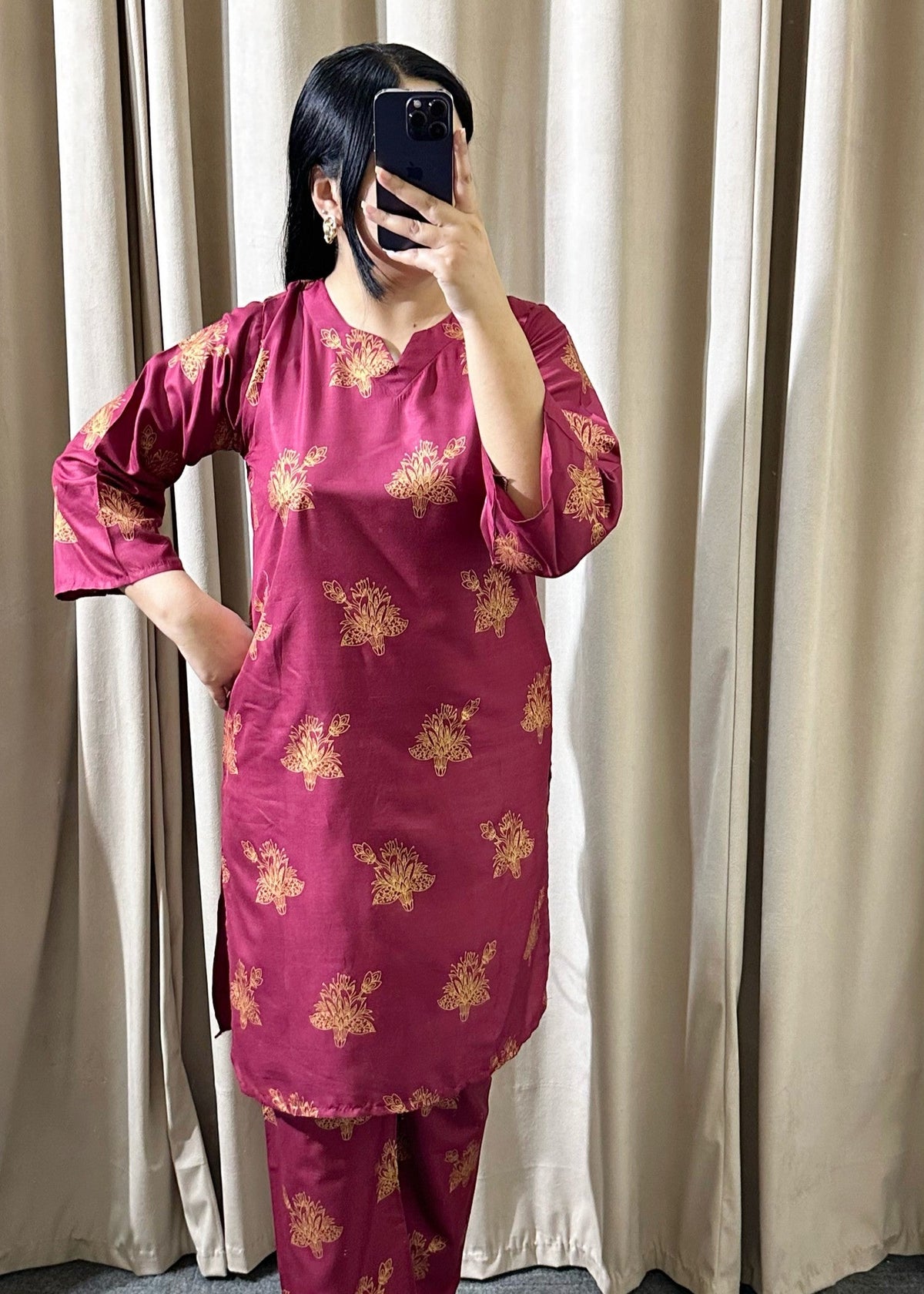 Maroon Hunt 2pcs