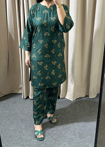 Green Sitara 2pcs