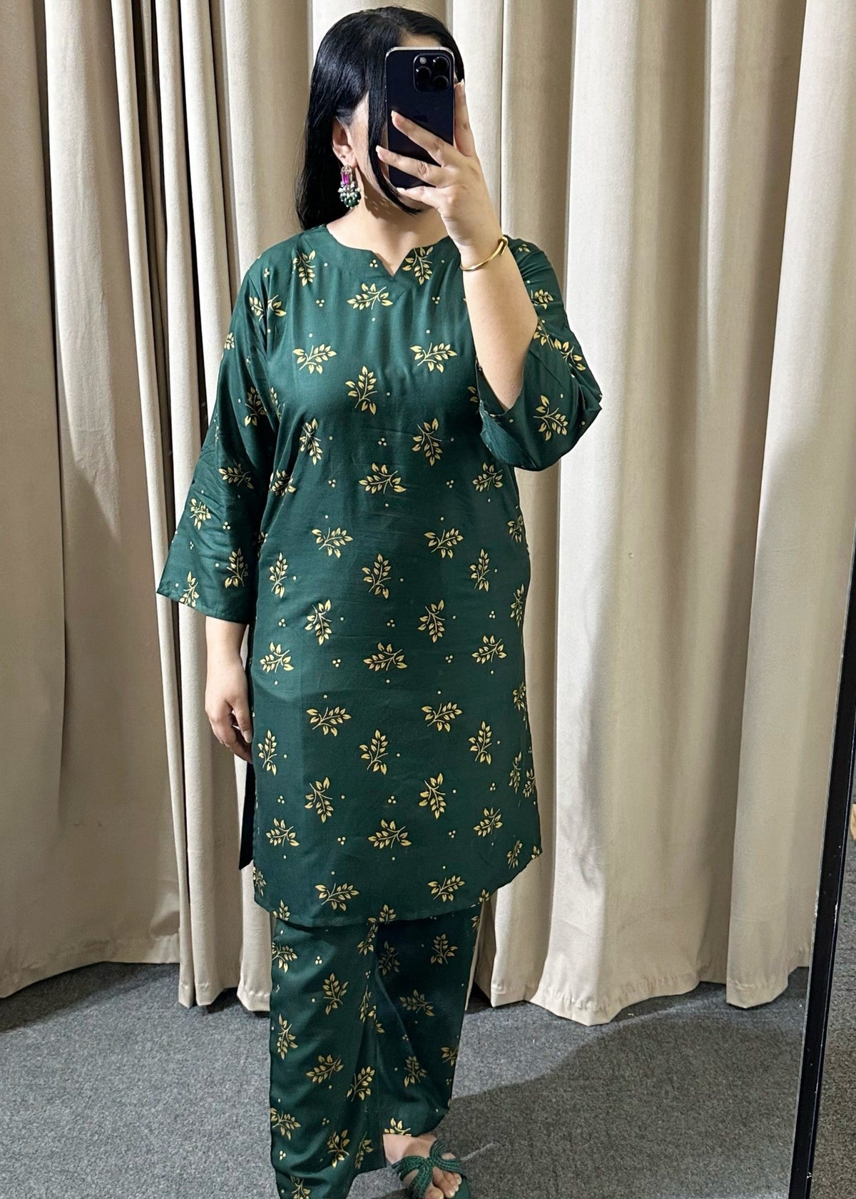 Green Sitara 2pcs