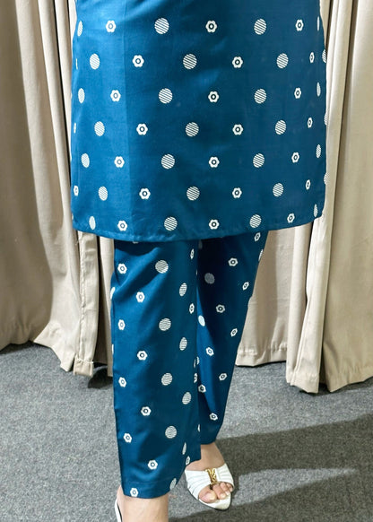 Teal Dot 2pcs