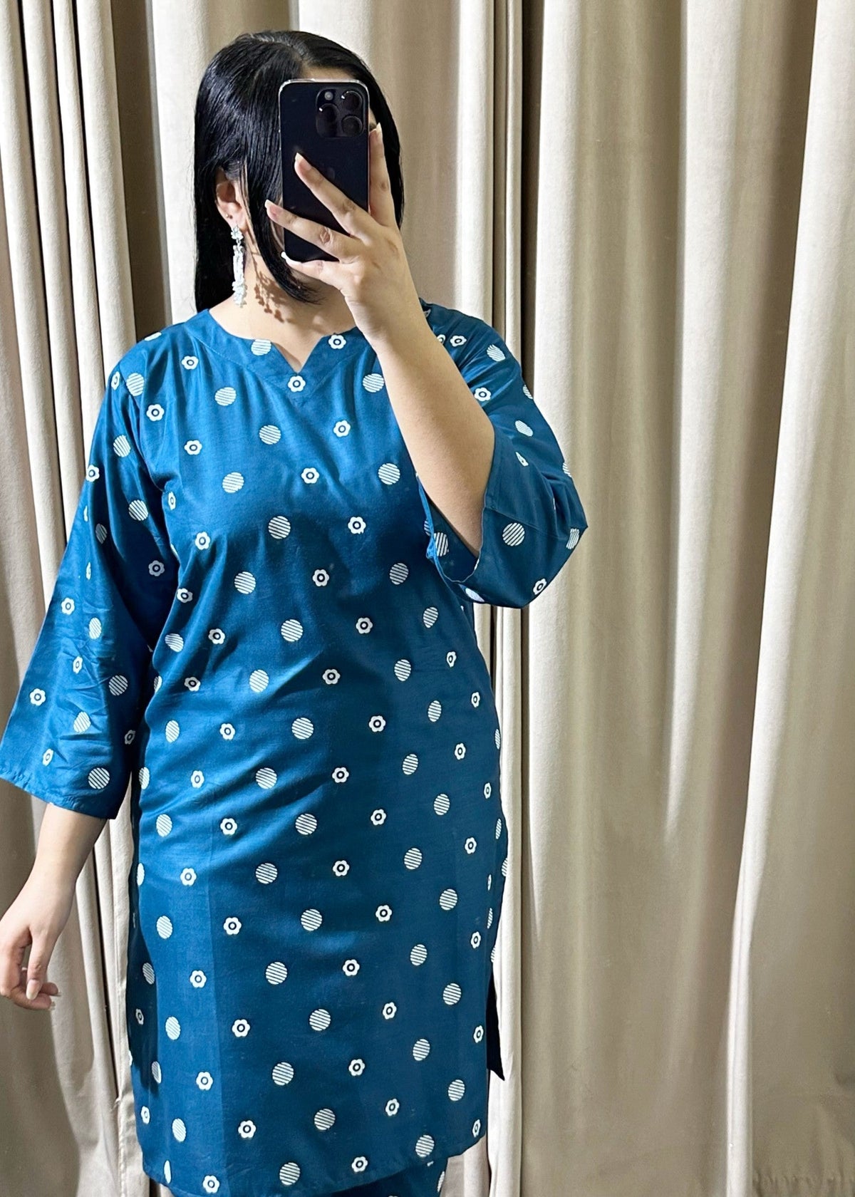 Teal Dot 2pcs
