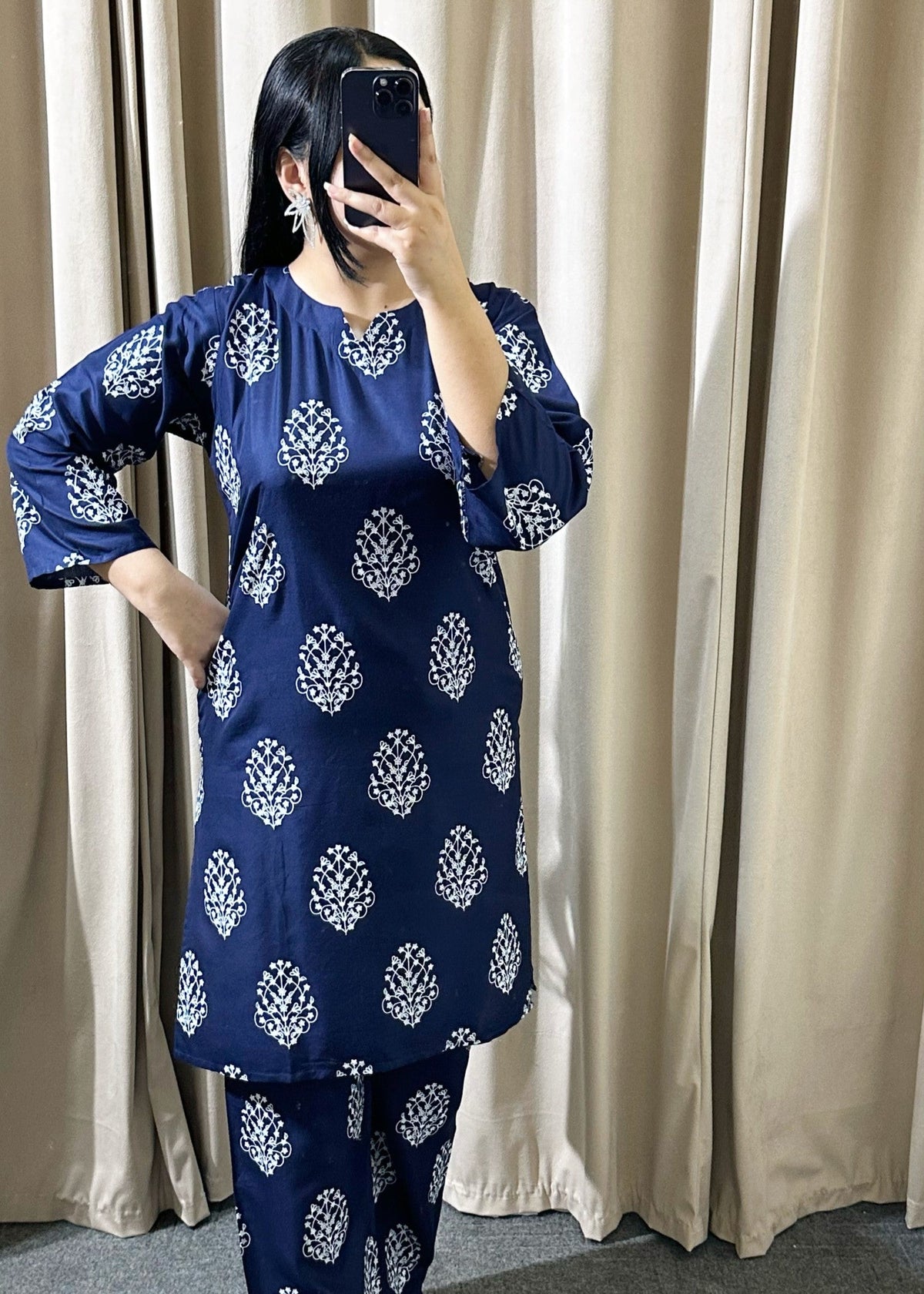 Blue Floral 2pcs