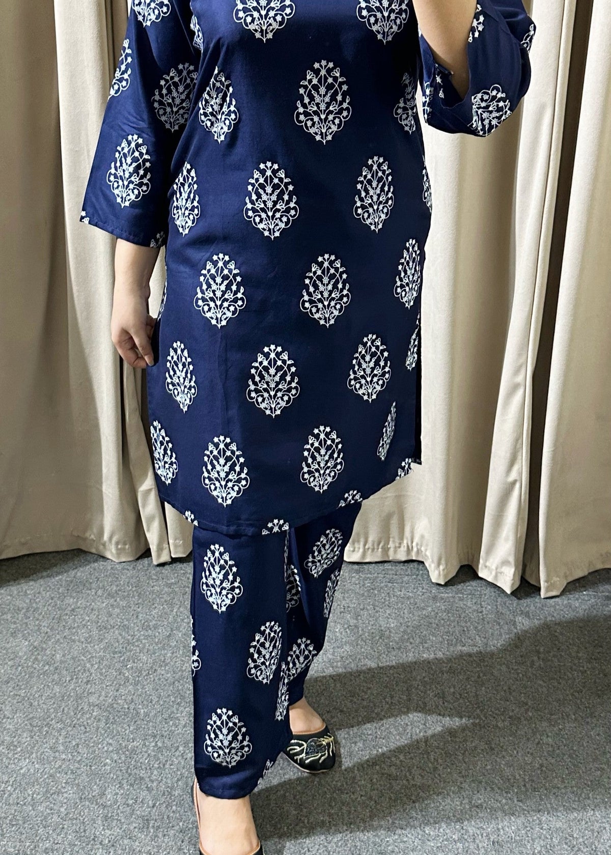 Blue Floral 2pcs