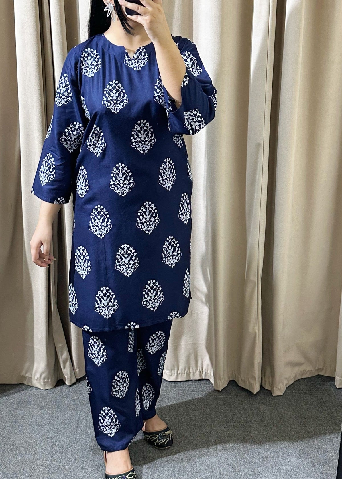 Blue Floral 2pcs