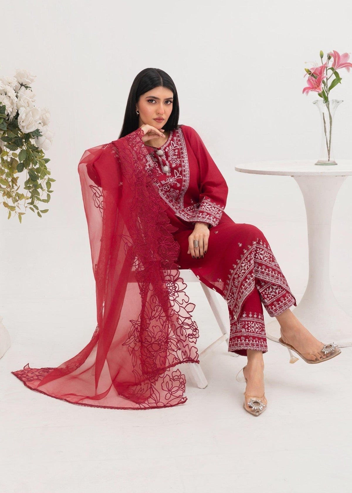 ALLEY EMBROIDERED 3PCS