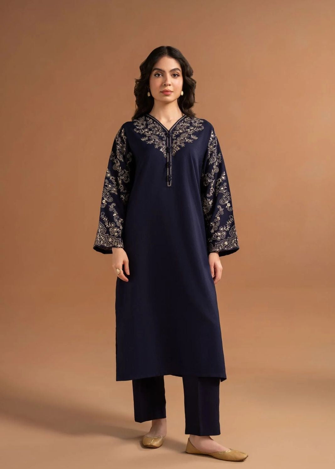 NOVA EMBROIDERED 2PCS - NAVY