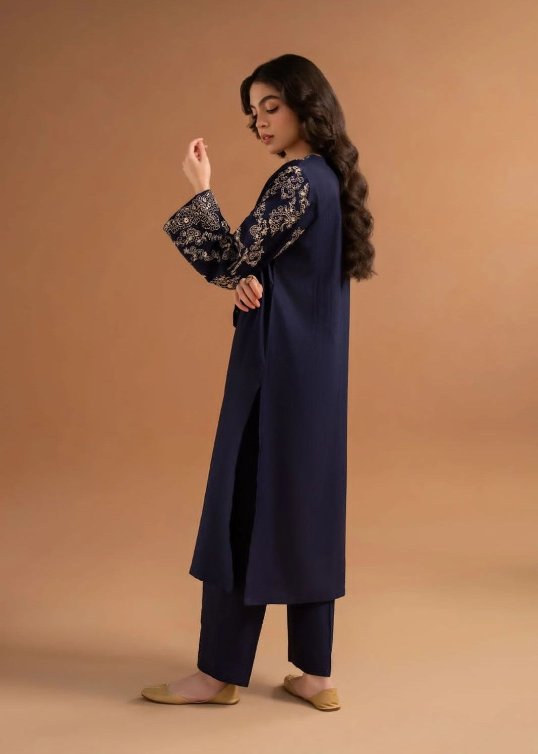 NOVA EMBROIDERED 2PCS - NAVY