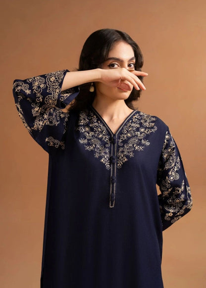 NOVA EMBROIDERED 2PCS - NAVY