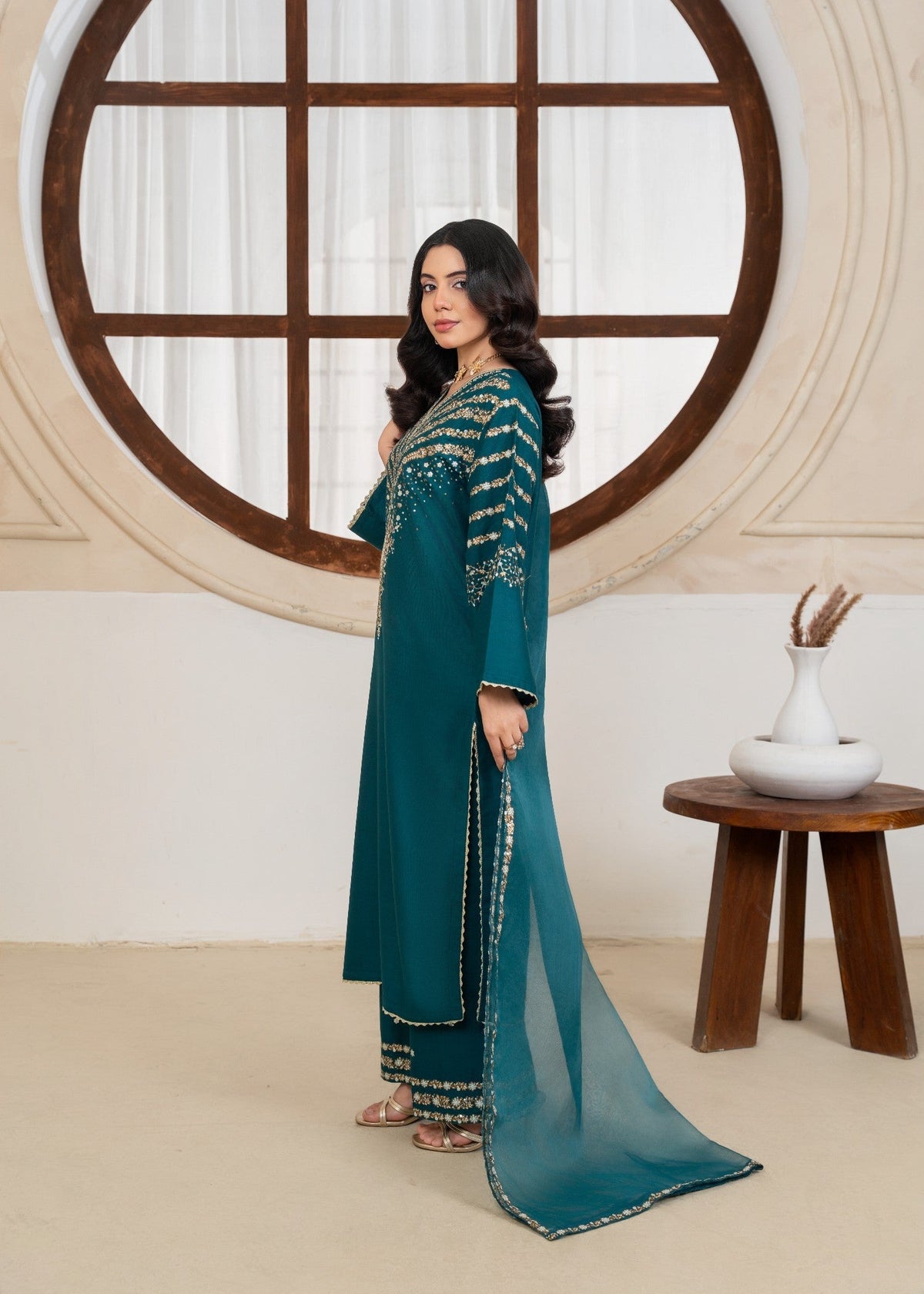 JAZMINE TEAL 3PCS