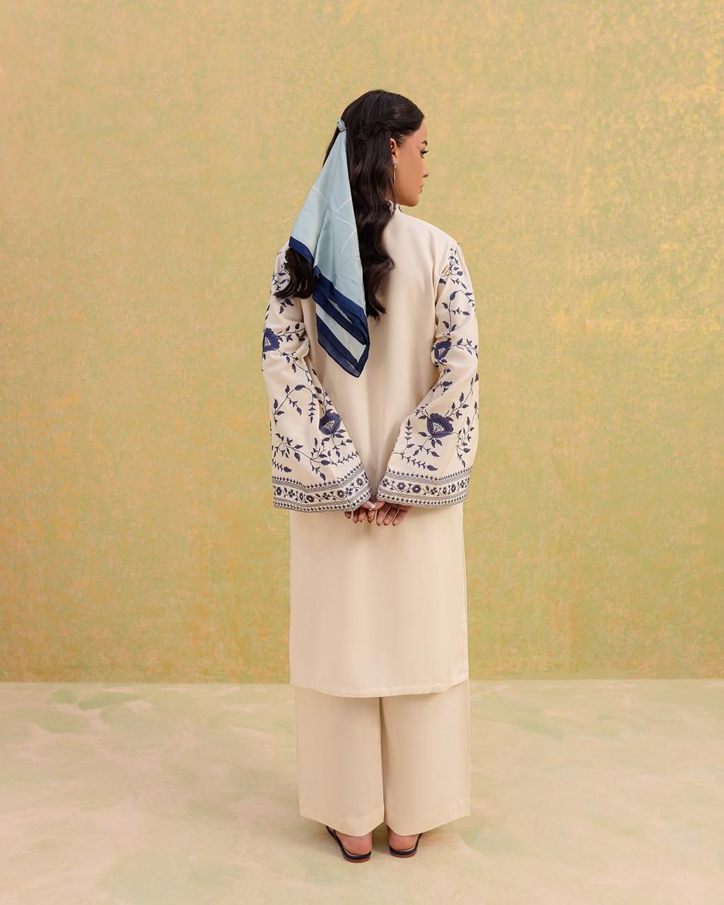White Embroidered 3-piece lawn suit