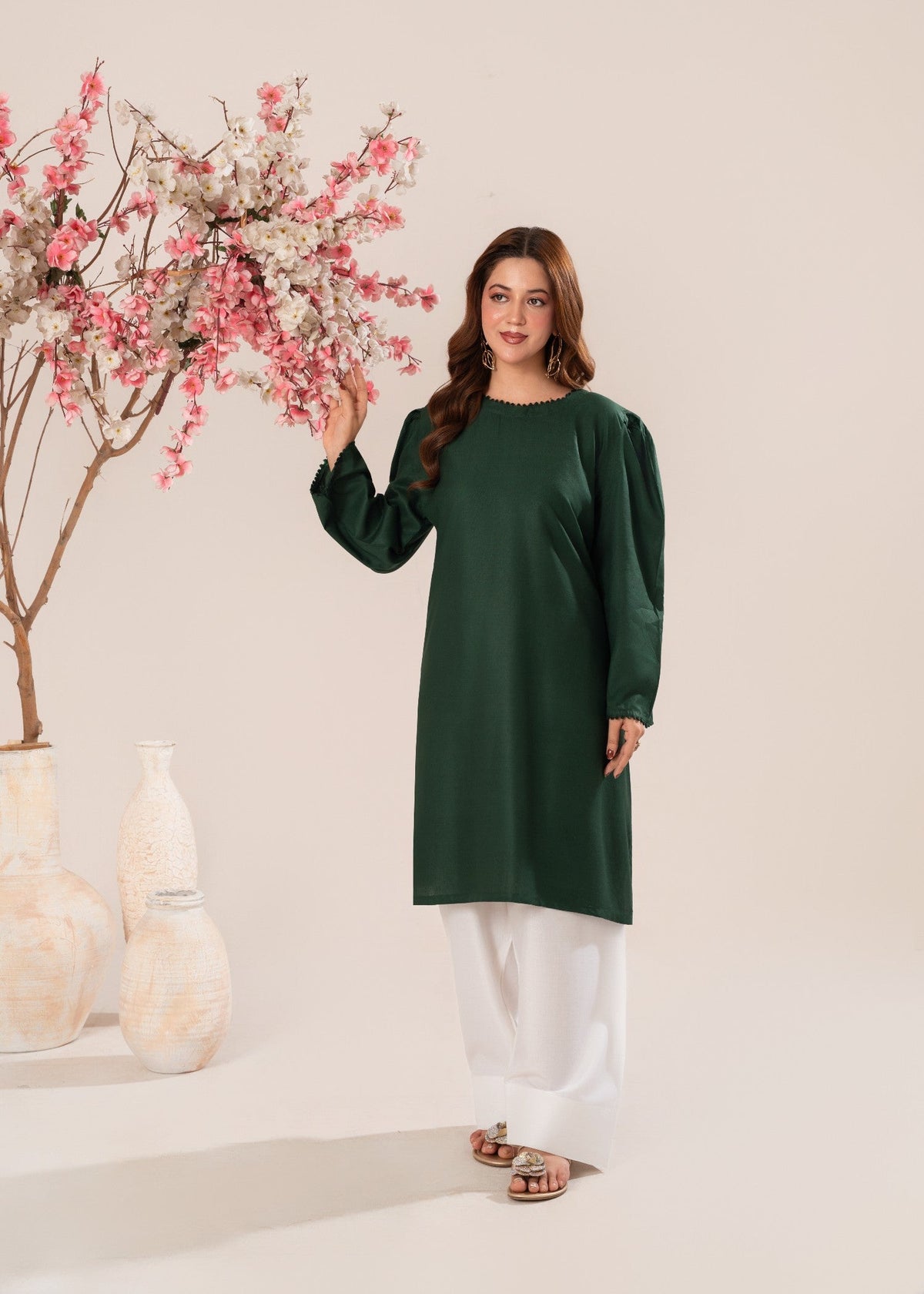 PEPLUM GREEN 2PCS