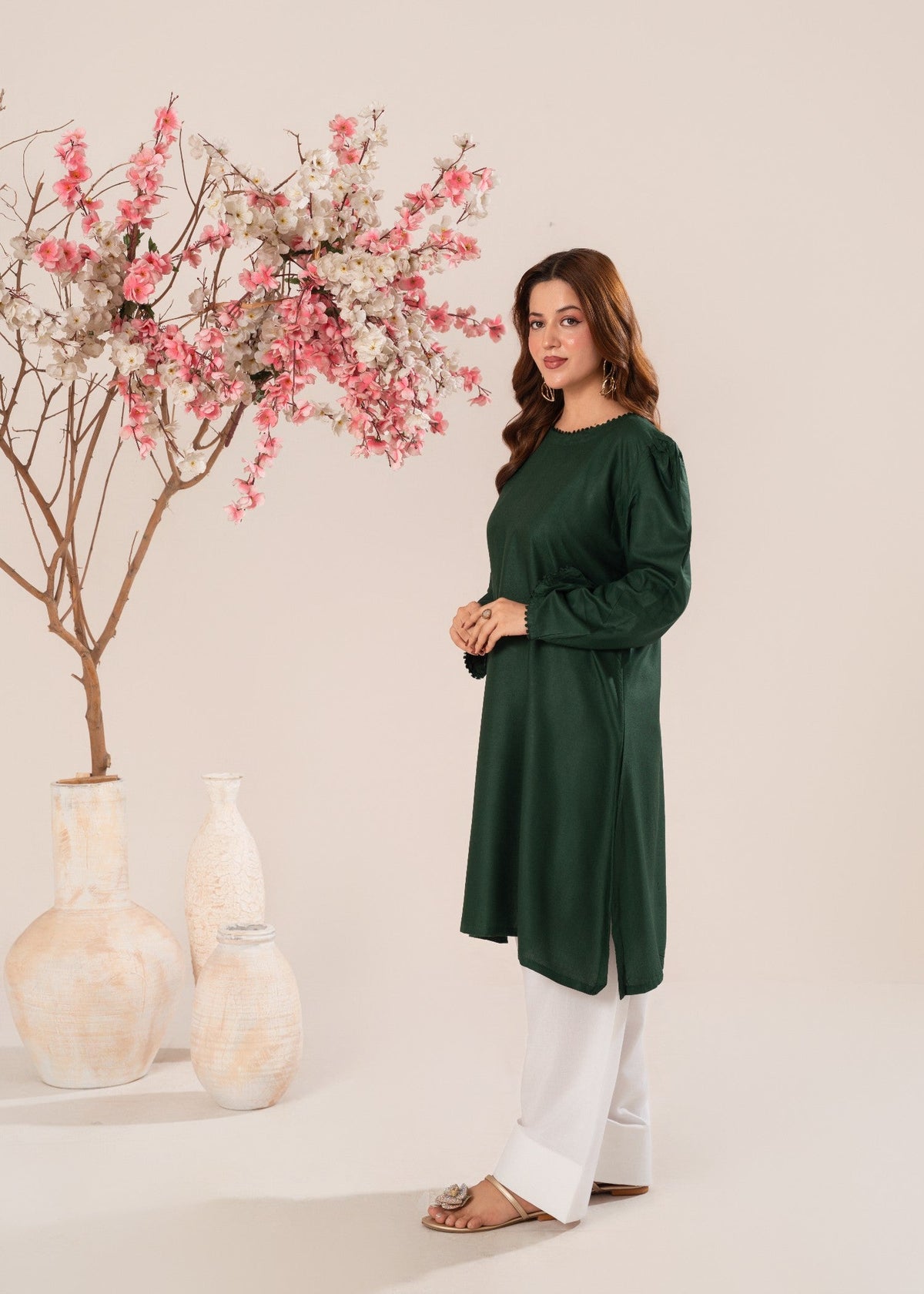 PEPLUM GREEN 2PCS