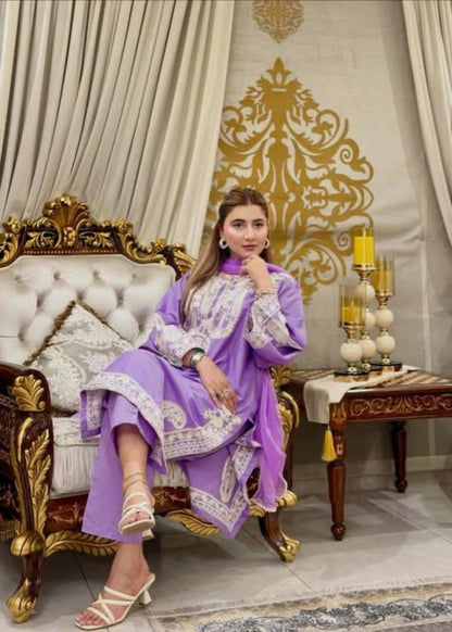 Afreen Lilac 3pcs