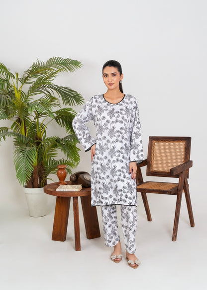 GULAAB WHITE 2PCS