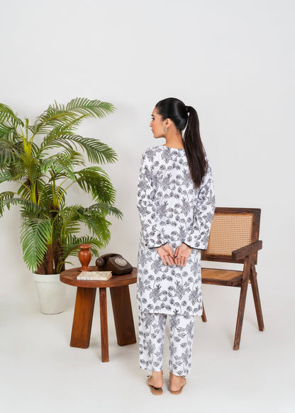 GULAAB WHITE 2PCS