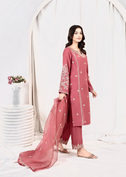 PINK OPAL EMBROIDERED 3PCS