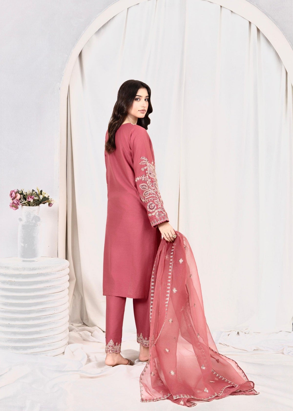 PINK OPAL EMBROIDERED 3PCS