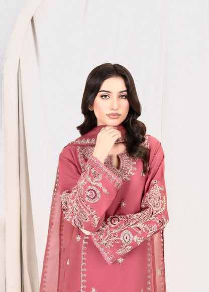 PINK OPAL EMBROIDERED 3PCS