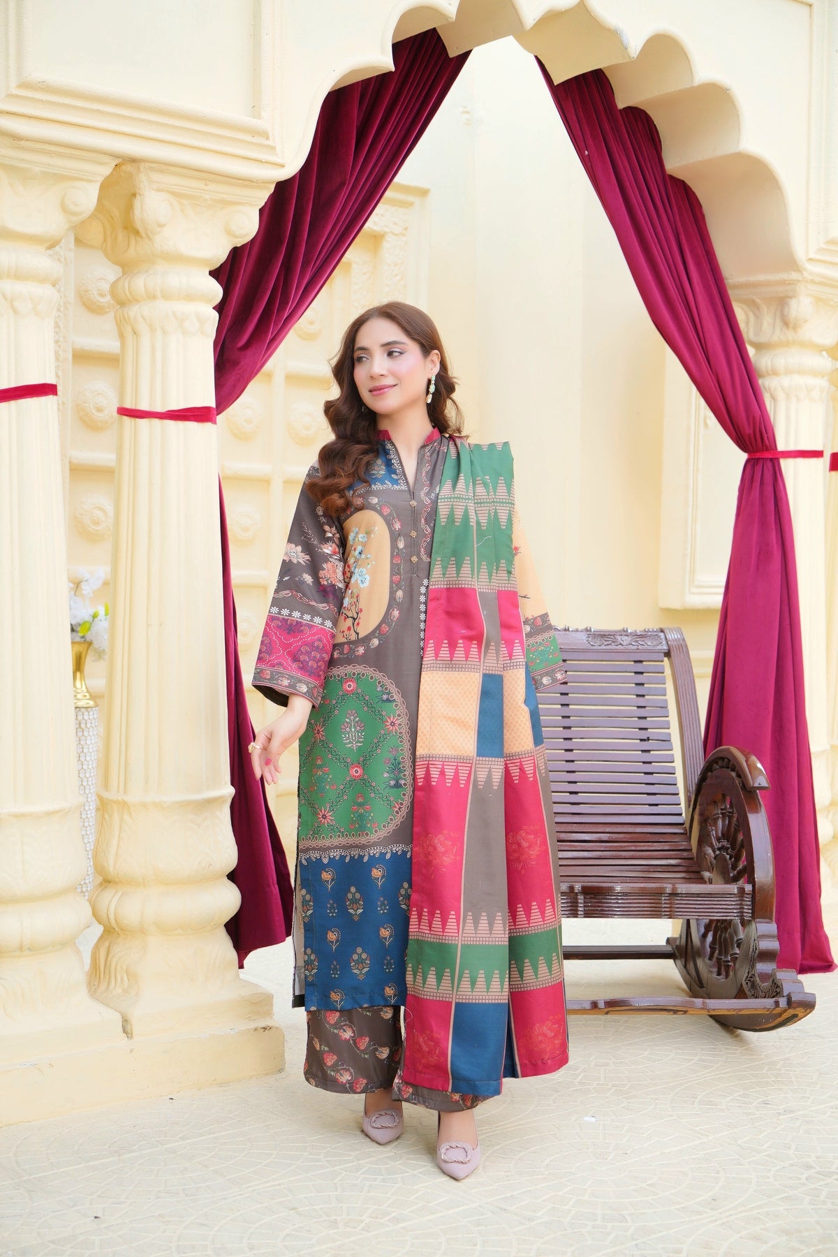 Erum Digital Print 3pc