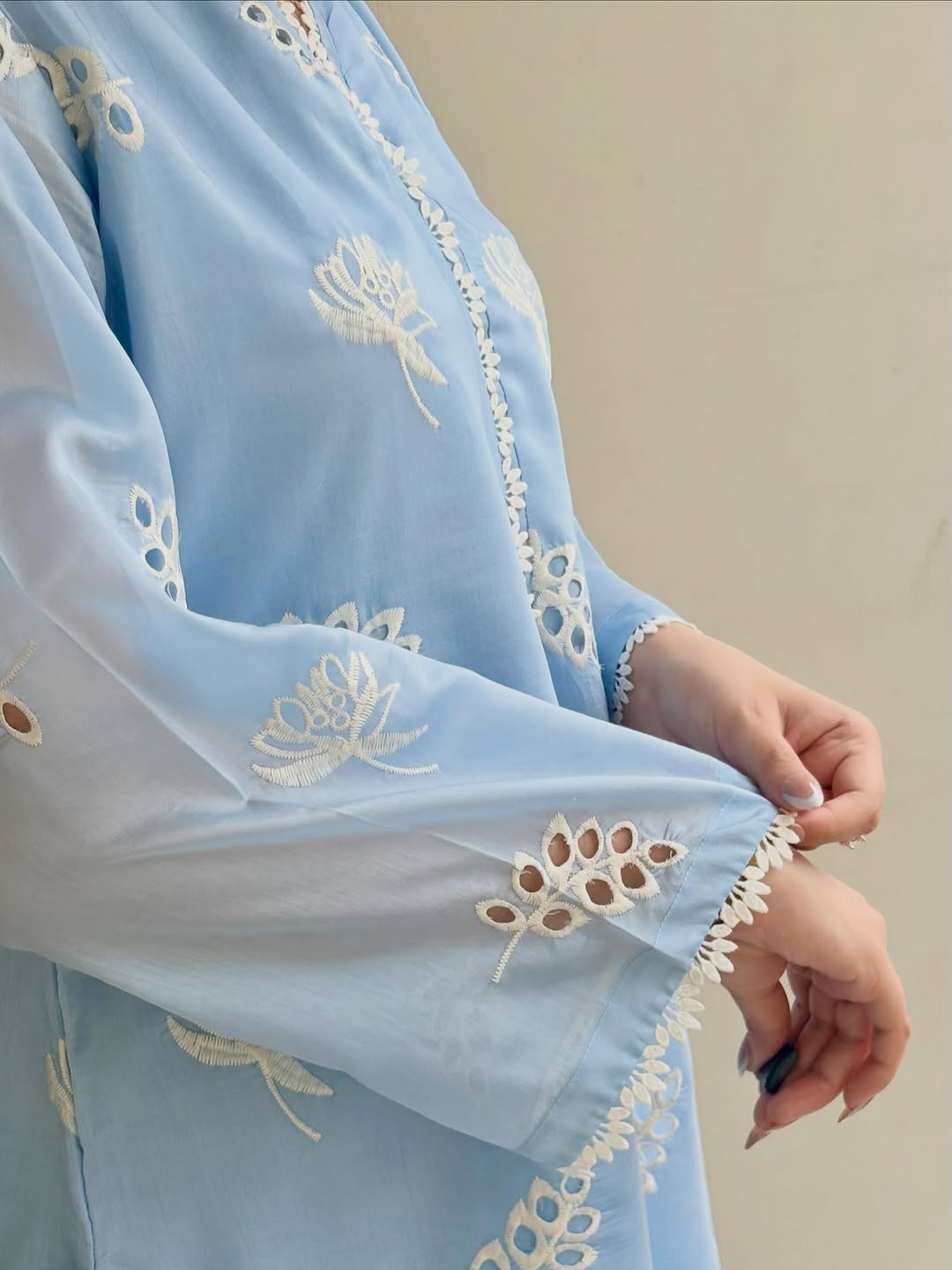 Ocean Sky Embroidered 3pc