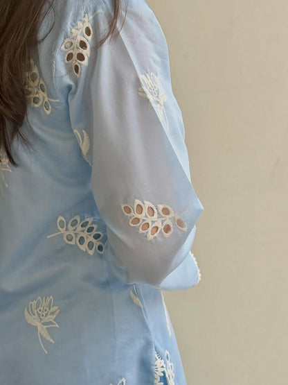 Ocean Sky Embroidered 3pc