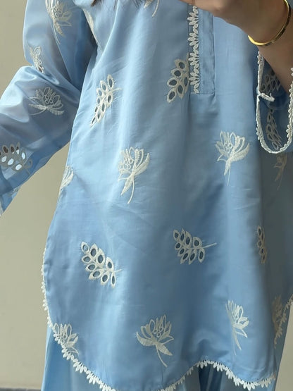 Ocean Sky Embroidered 3pc