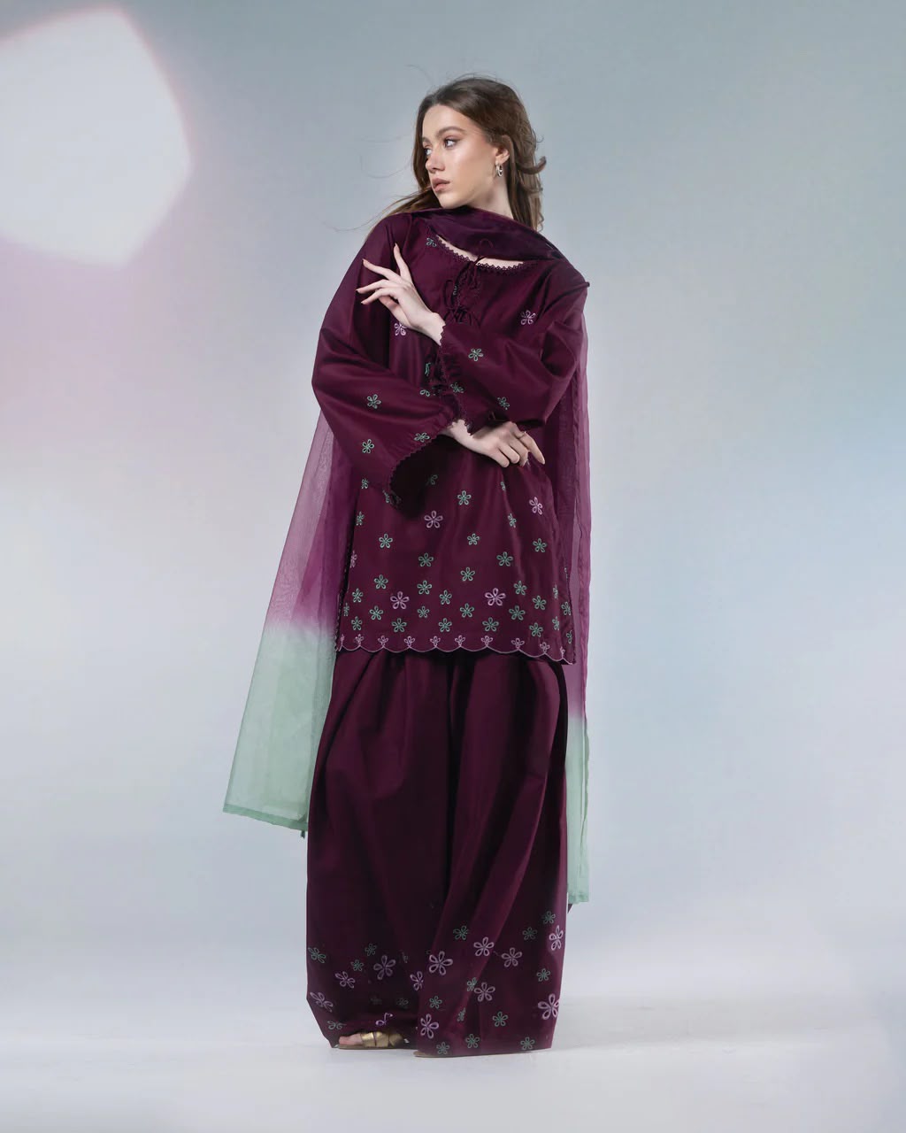 Elora Embroidered 3PC