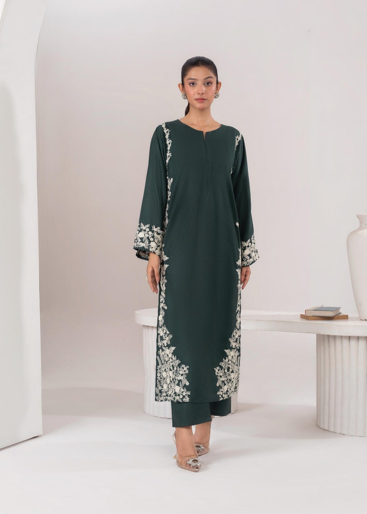MARGARITA EMBROIDERED 2PCS Green