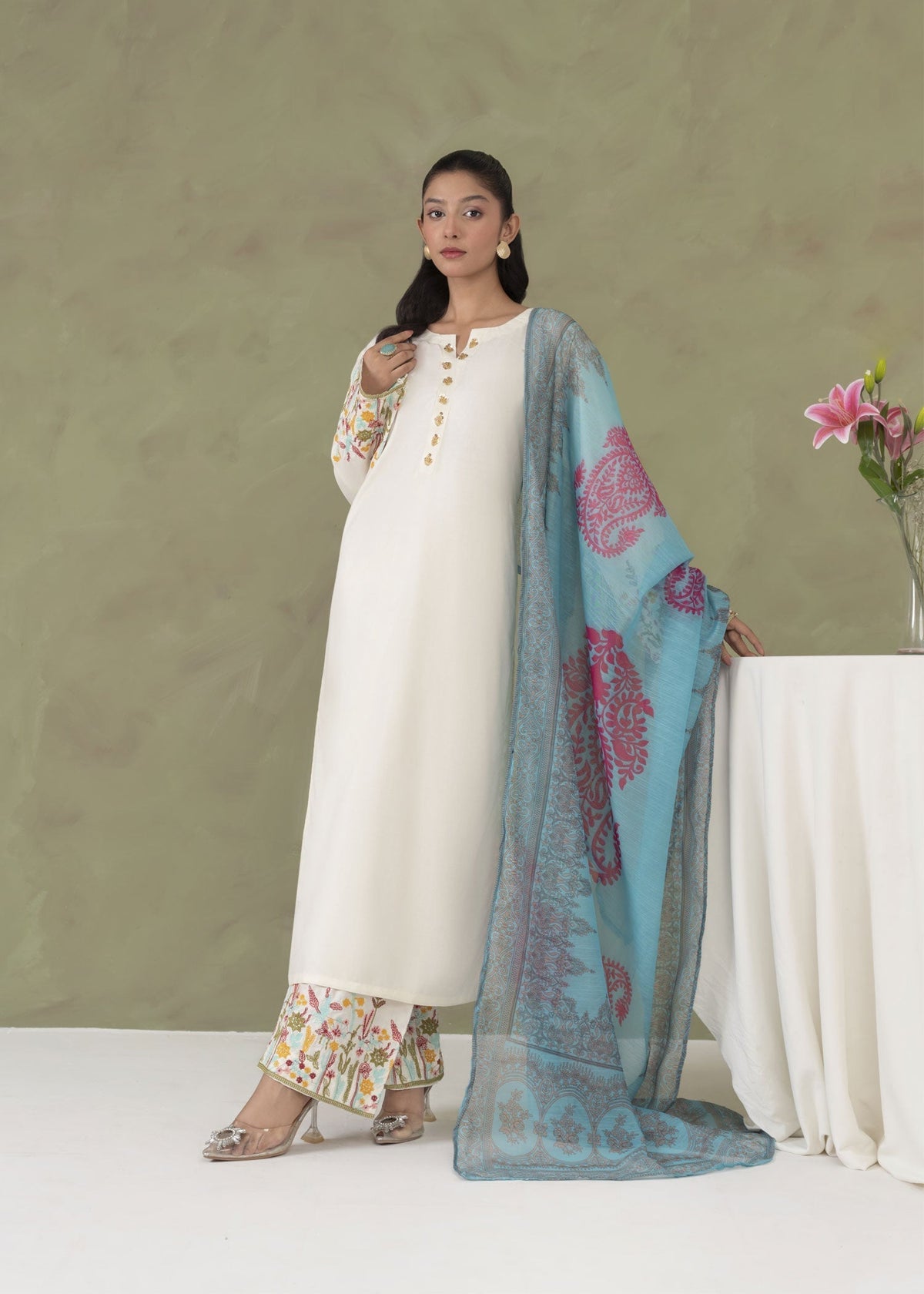 KASTOOR EMBROIDERED 3PCS