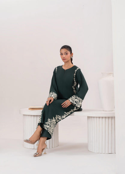 MARGARITA EMBROIDERED 2PCS Green