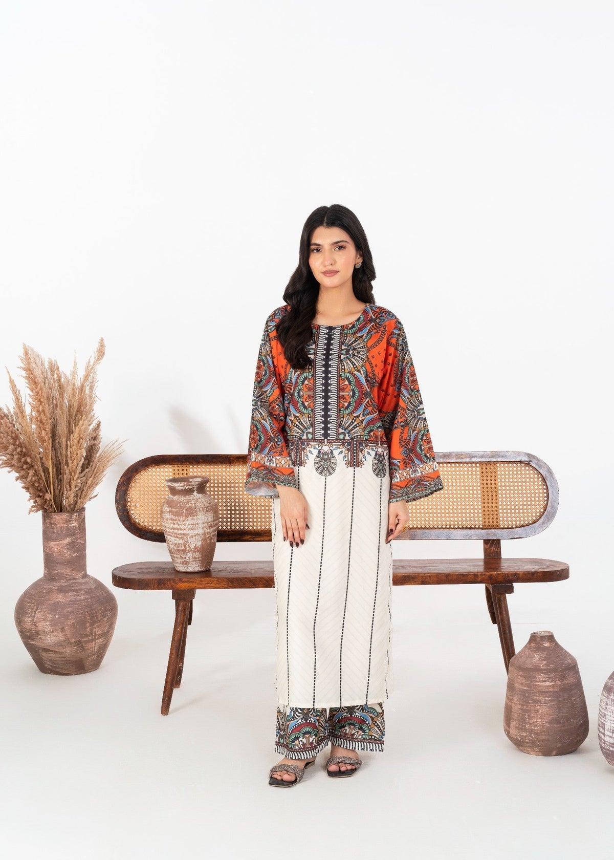 ORANGE BLOOM 2PCS