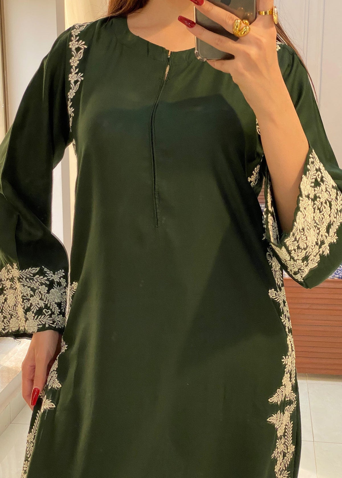 MARGARITA EMBROIDERED 2PCS Green