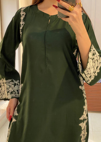 MARGARITA EMBROIDERED 2PCS Green