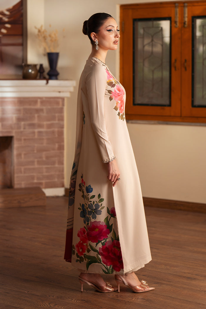 Komal Printed with Handwork 3pc