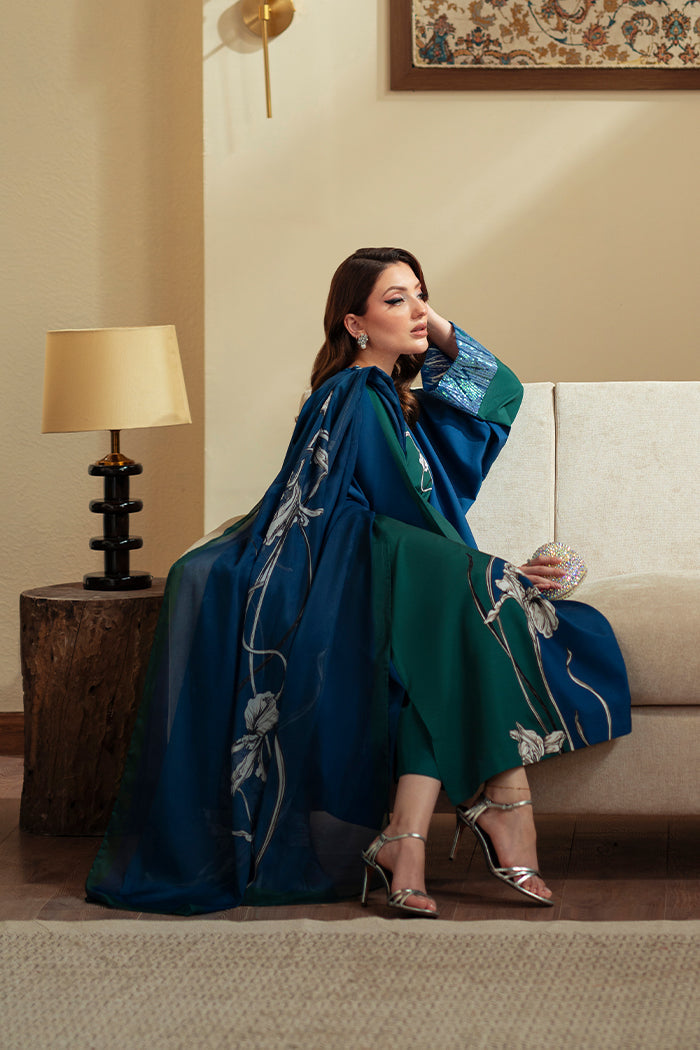 Eman Printed with Handwork 3pc